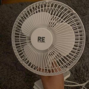 Clip on white fan